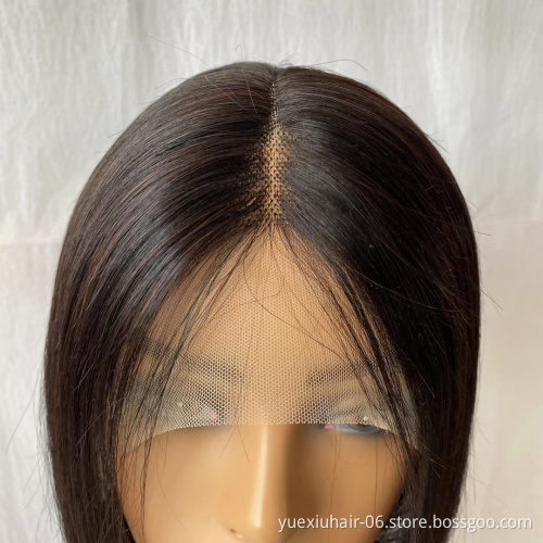 Factory Cheap Short Wigs Bob Cut T Part 13*4*1 HD Transparent 13*6*1 Bob Lace Frontal Wig Human Hair